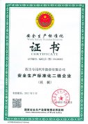 安全生产标准化二级证书